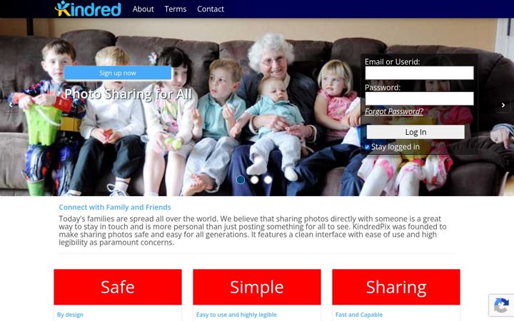 Screenshot of kindredpix.com