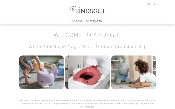 Screenshot of kindsgut.fr