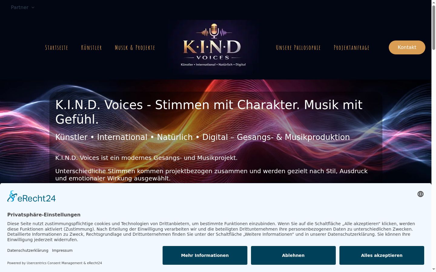 Screenshot tal-banner tal-kunsens muri qabel kwalunkwe interazzjoni