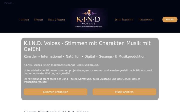 Screenshot of kindvoices.de
