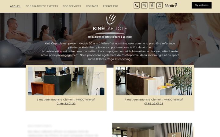 Screenshot of kine-capitole.fr