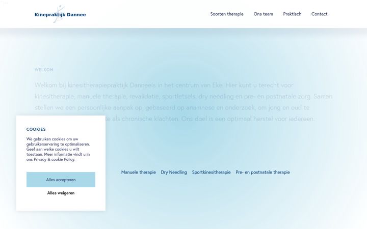 Screenshot of kine-danneels.be