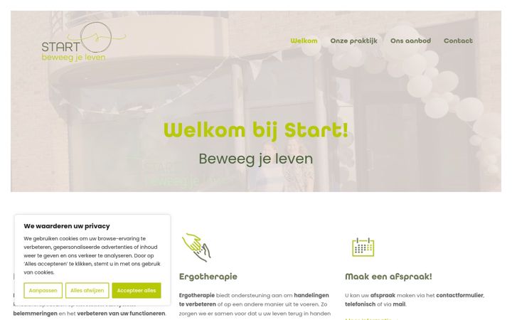 Screenshot of kine-ergostart.be