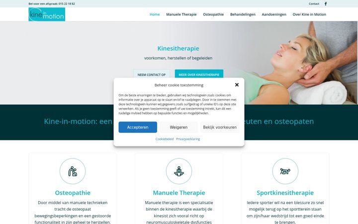 Screenshot of kine-in-motion.be