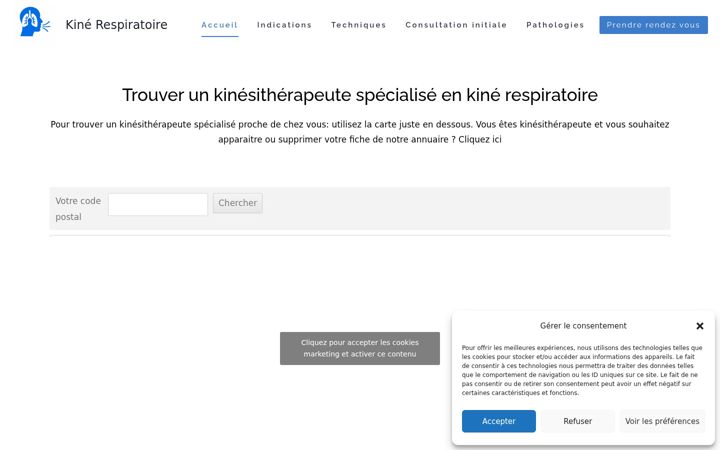 Screenshot of kine-respiratoire.org