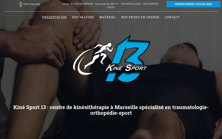 Screenshot of kine-sport-13.fr