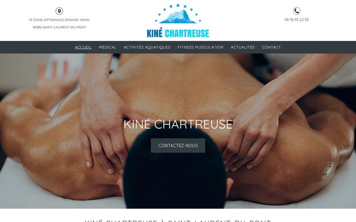 Screenshot of kinechartreuse.com