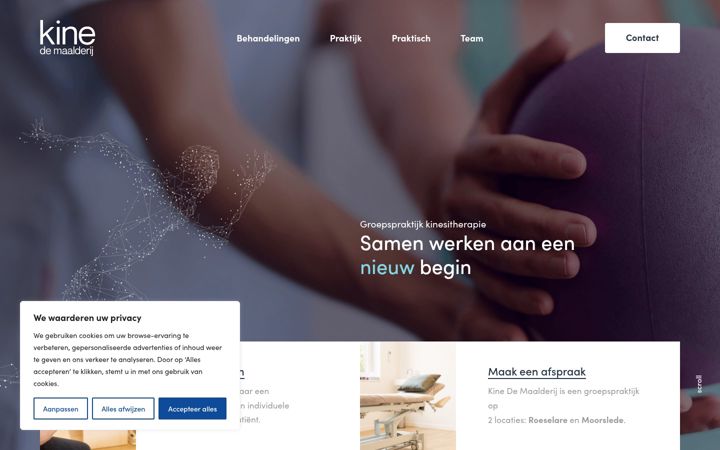 Screenshot of kinedemaalderij.be