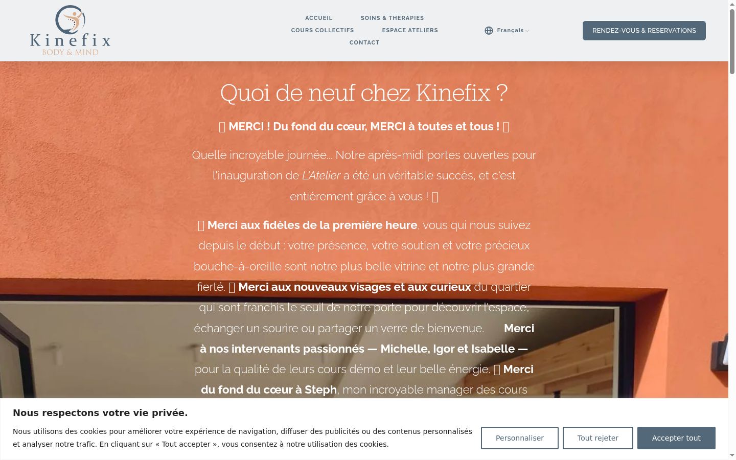 Screenshot tal-banner tal-kunsens muri qabel kwalunkwe interazzjoni