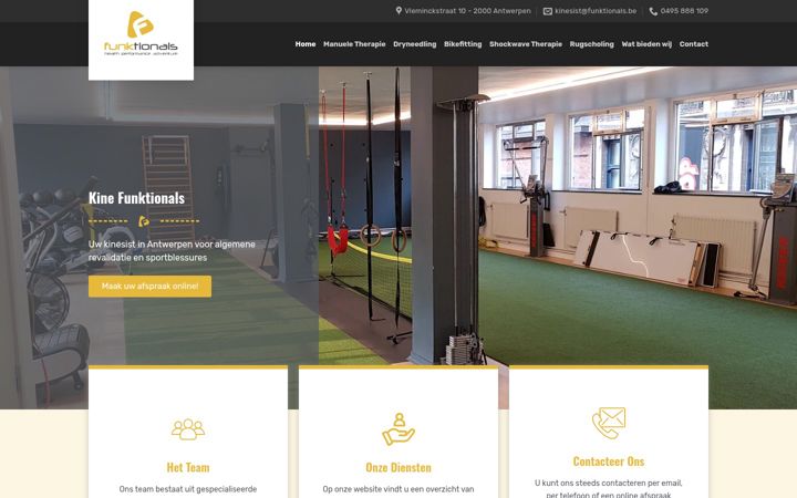 Screenshot of kinefunktionals.be