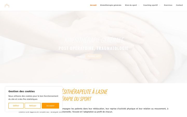 Screenshot of kinelasne.be