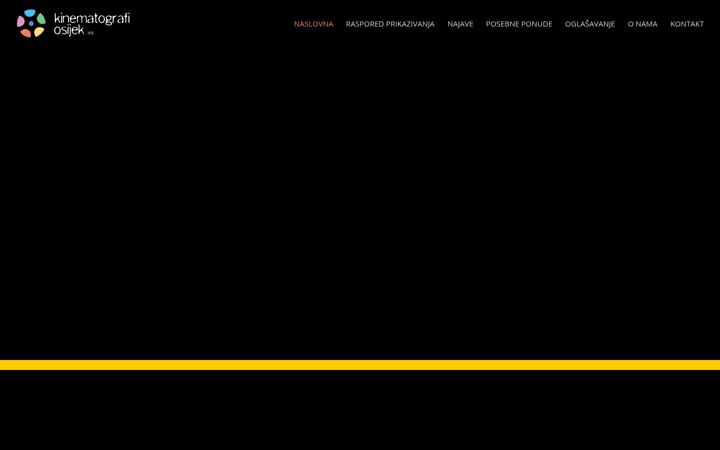 Screenshot of kinematografi-osijek.hr