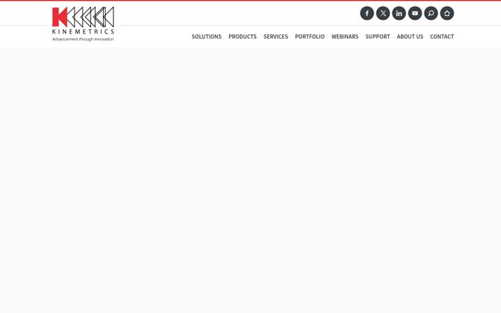 Screenshot of kinemetrics.com