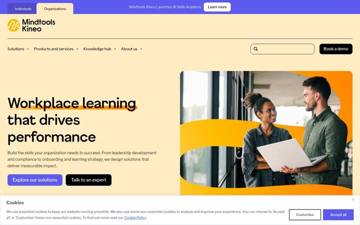 Screenshot of kineo.com