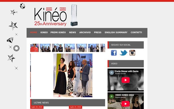 Screenshot of kineo.info