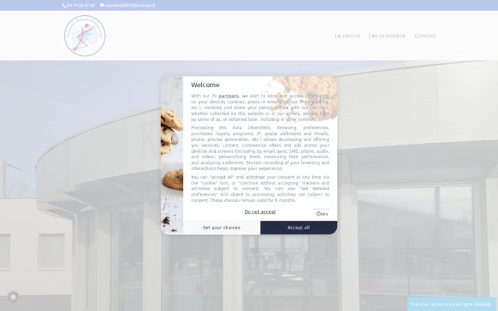 Screenshot of kineosante.com