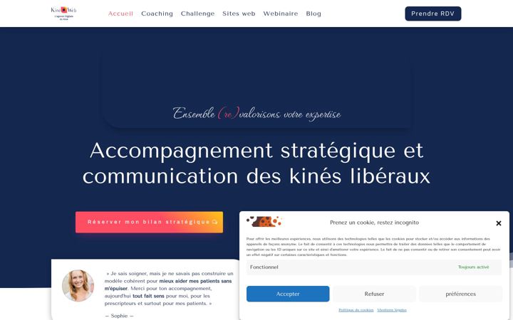 Screenshot of kineoweb.fr