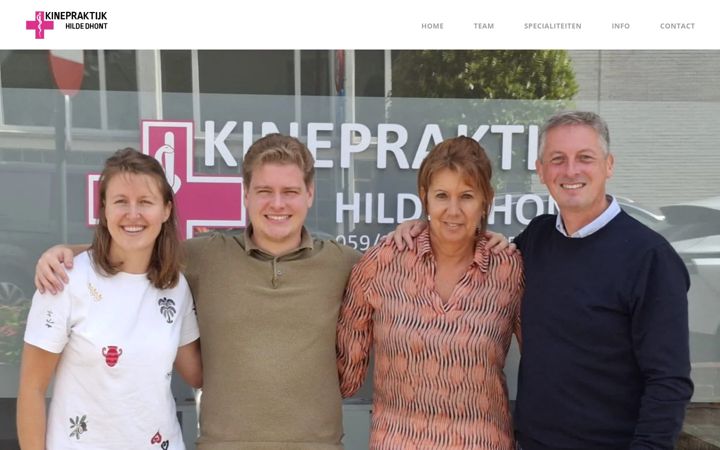 Screenshot of kinepraktijkhildedhont.be