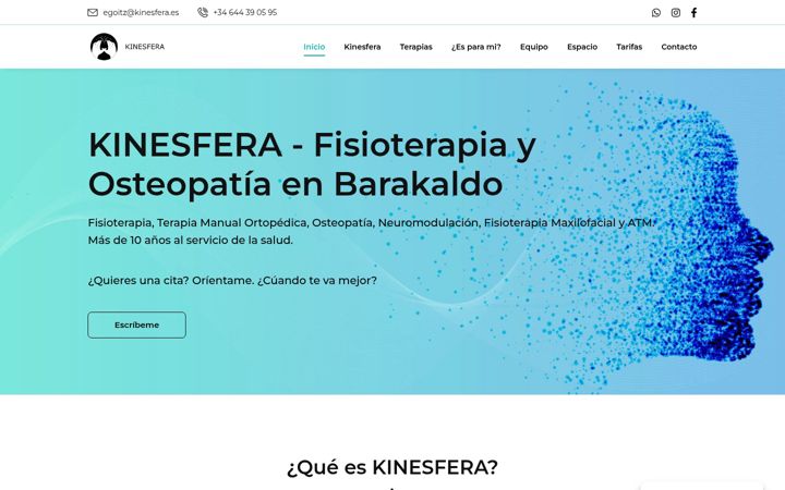 Screenshot of kinesfera.es