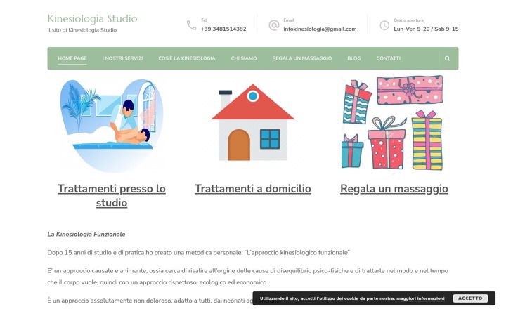 Screenshot of kinesiologiastudio.it
