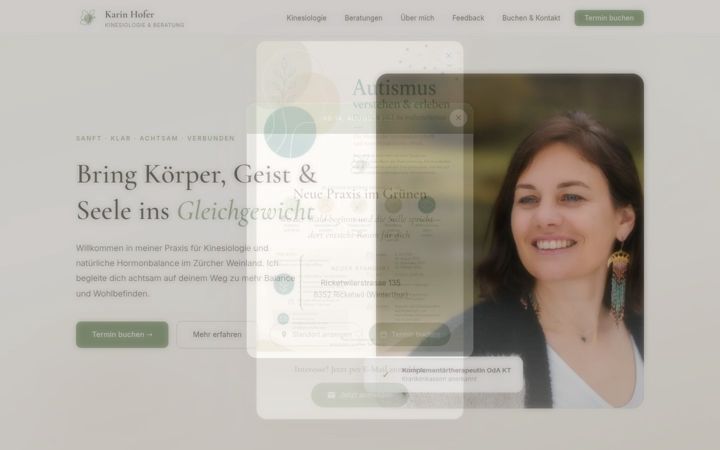 Screenshot of kinesiologie-karinhofer.ch