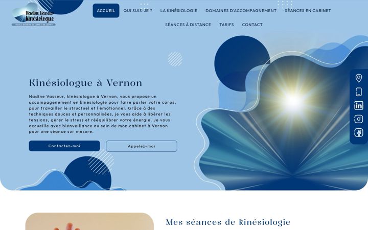 Screenshot of kinesiologue-vasseur.fr