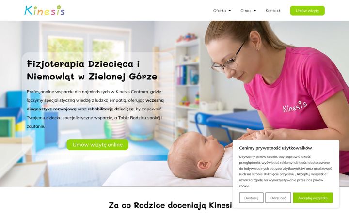 Screenshot of kinesis.zgora.pl