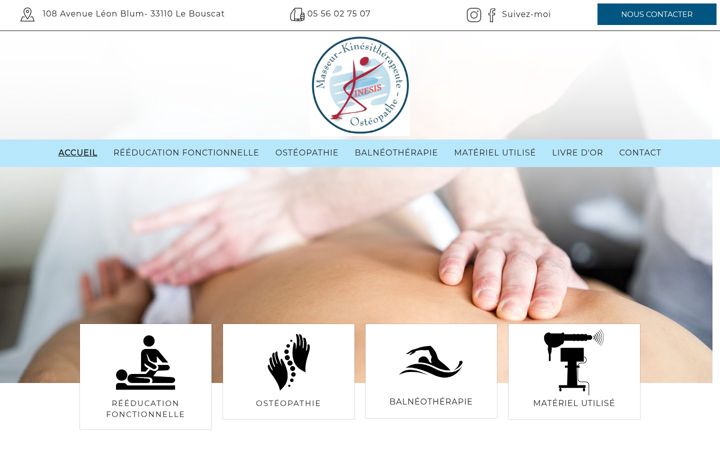 Screenshot of kinesisbalneobouscat.fr