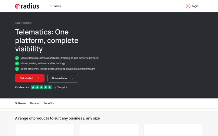 Screenshot of kinesisfleet.com
