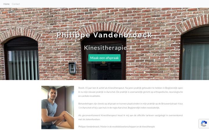 Screenshot di kinesistbegijnendijk.be