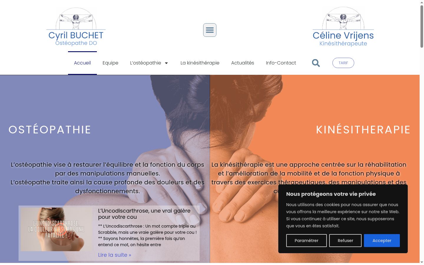 Screenshot tal-banner tal-kunsens muri qabel kwalunkwe interazzjoni