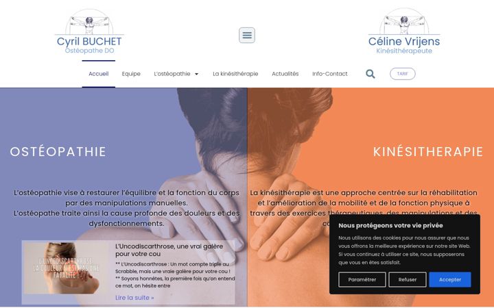 Screenshot of kinesitherapie-buchet.be
