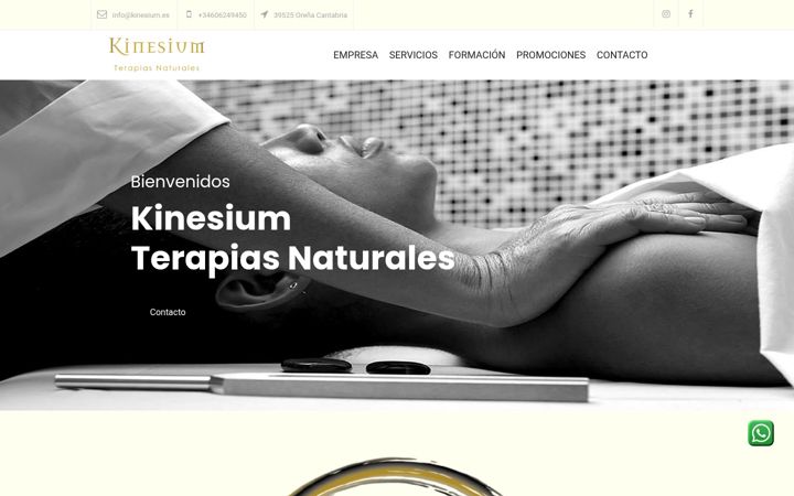 Screenshot of kinesium.es