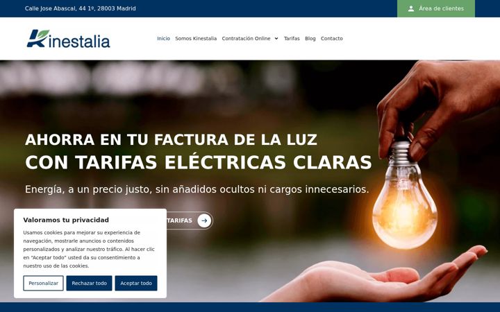 Screenshot of kinestalia.com