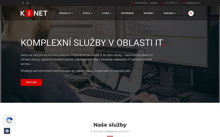 Screenshot of kinet.cz