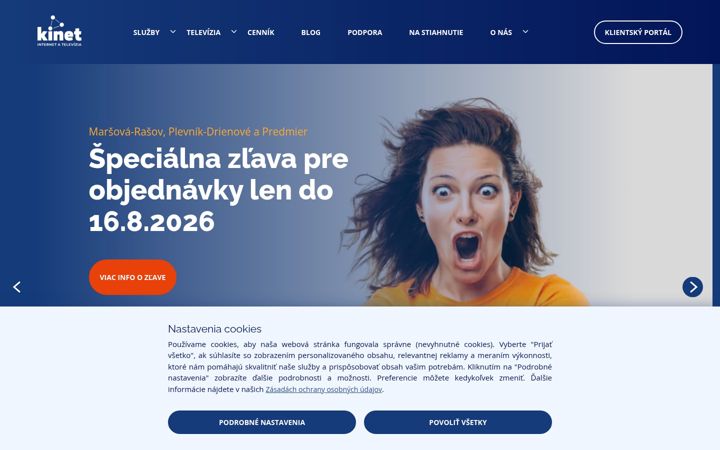 Screenshot of kinet.sk