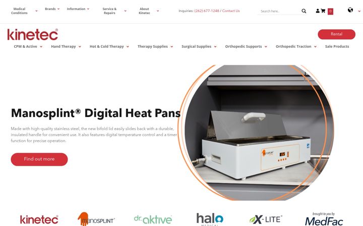 Screenshot of kinetecusa.com