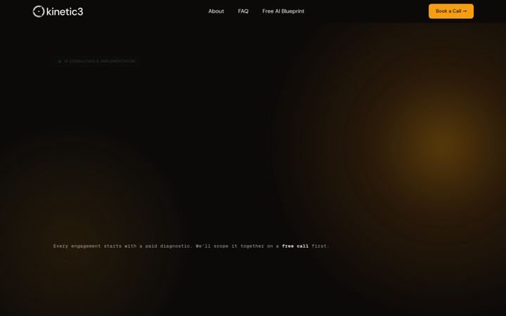 Screenshot of kinetic3.com