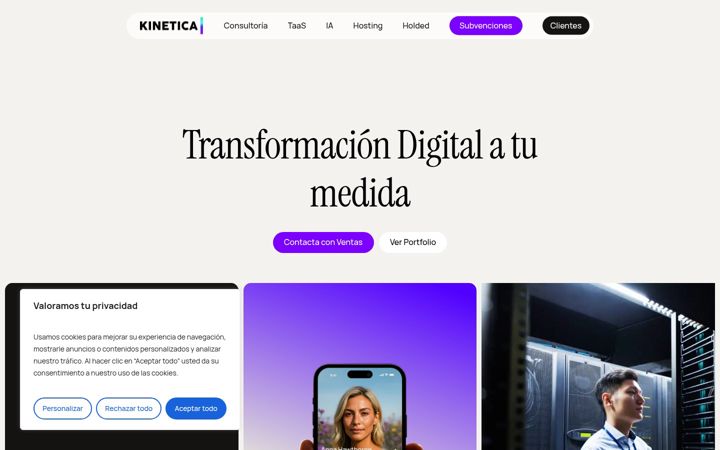 Screenshot of kinetica.mobi