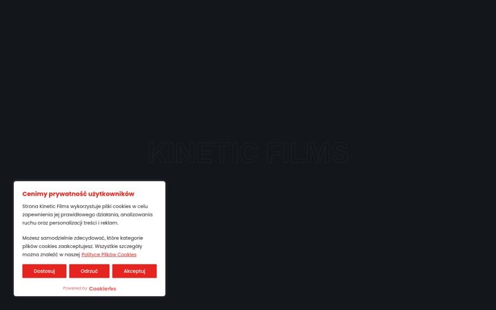 Screenshot of kineticfilms.pl