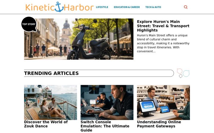 Screenshot of kineticharbor.com