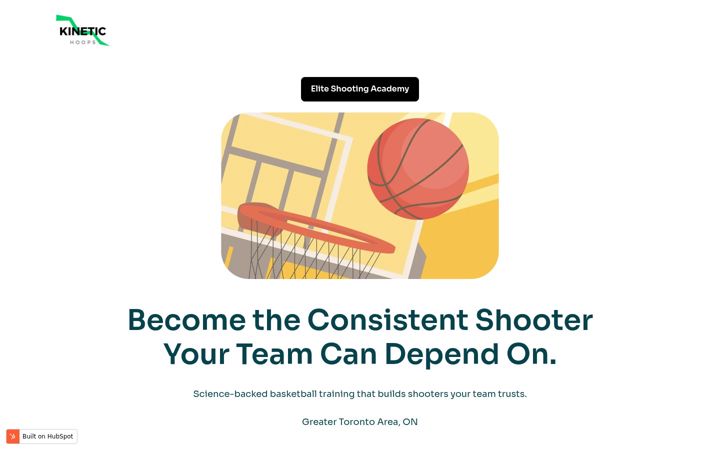 Screenshot of kinetichoops.ca