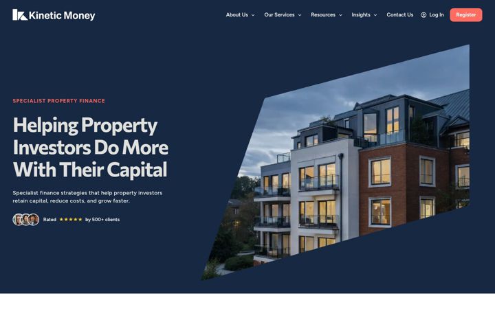 Screenshot of kineticmoney.co.uk