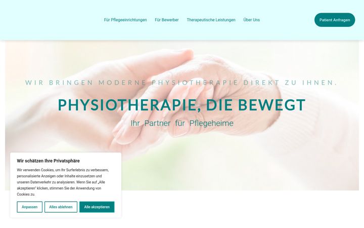 Screenshot of kinetiq-physiomed.de