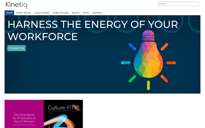 Screenshot of kinetiq-uk.co.uk