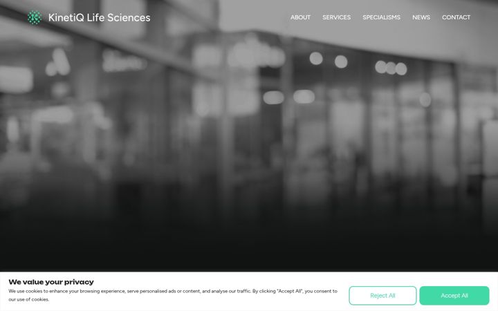 Screenshot of kinetiqls.com
