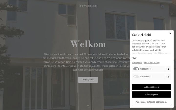 Screenshot of kinewesterlo.be