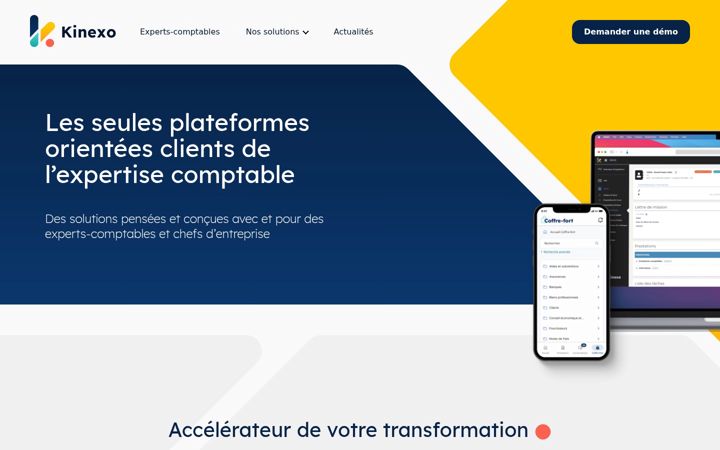 Screenshot of kinexo.fr
