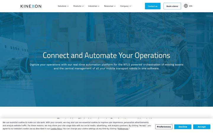 Screenshot of kinexon.com