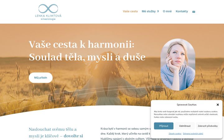 Screenshot of kineziologie-klimtova.cz